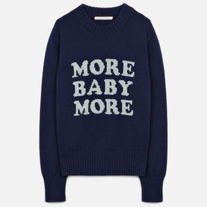 NWT Christopher Kane More Baby More Wool Intarsia Sweater